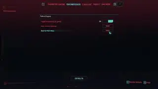 Cyberpunk 2077 Mod Showcase - Performance Feature Toggles Native UI- Main Menu Version