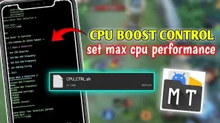 cpu overclock!!! cpu control - boost cpu performance non root