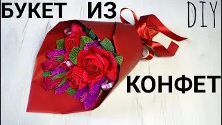 How to make a DIY candy bouquet, crepe paper roses, DIY