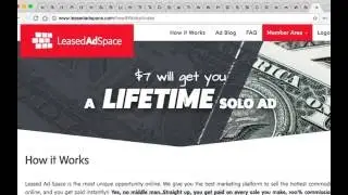 Leased Ad Space - Review Lifetime Traffic for $7