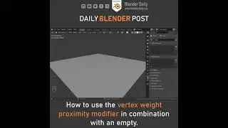 Vertex Weight Proximity Modifier in Blender