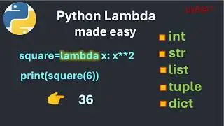 py6@7 Master Python Lambda Functions in One Video 🔥 Real Examples with Conditions & Loops