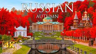 Russia Autumn 4K 🇷🇺 - Golden Forests, Peaceful Villages & Timeless Countryside Landscapes