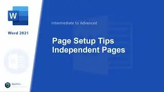 #64 Page Setup tips (Independent Pages)