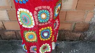 HOW THE CROCHET DRESS WITH POLYPROPYLENE LOOKED