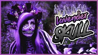 LAVENDER SKULL || FACEPAINTING