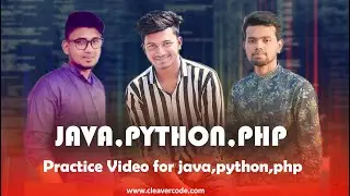 Pattern Programs Java, Python, Php In One Video | Bangla Tutorials | CleaverCode