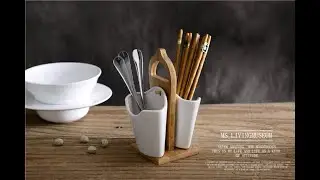 BELLA Ceramic Hanging Utensil Holder