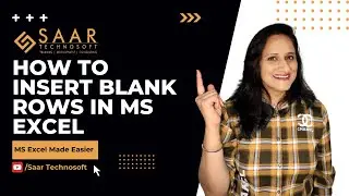 How to Insert Blank Rows In MS Excel | MS Excel Made Easier | One-Minute Series