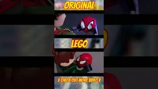 Spider-Girl but in LEGO (Side By Side) #lego #spiderverse #shorts