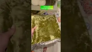 Сняла старую ткань с табуретки и сделала из неё предмет для интерьера