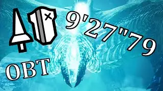 [MHWilds OBT] Rey Dau Solo Lance Speedrun - 9'27