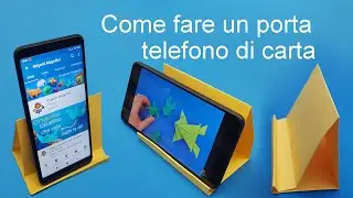 How to make a paper cell phone holder, fast without glue DIY A4 sheet
