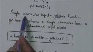 SINGLE CHARACTER INPUT OUTPUT FUNCTION, getchar( ) AND putchar( )|programming in C-16