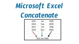 MS Excel Techniques : How to concatenate using Microsoft Excel