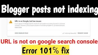 Url is on Google but has issues Error Solved