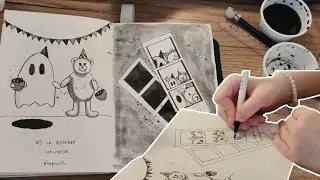 рисую  осеннюю иллюстрацию + 8 идей для досуга осенью и рассказываю как дела  #paintwithme