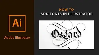 How to Add Fonts in Adobe Illustrator | How to Add Fonts in Photohshop | Illustrator Font Add