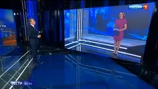 Переход вещания и начало "Вестей - Тула" в новой студии (Россия 1 - ГТРК Тула, 14.03.2023, 21:22)