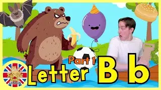 Learn Letter B, Part 1, Back to school, Phonics, Alphabet, Colours, Kindergarten, preschoolers, kids