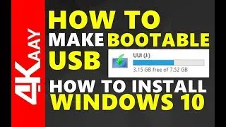 How To Make Bootable USB | Windows 10 Installation | April 2018 | Full Video