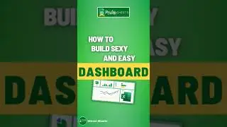 Sexy Dashboard in Excel 📊 #shorts #excel #exceltutorial  #exceltips