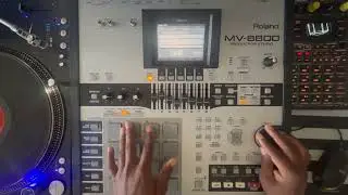 Roland MV8800 Beatmaking with Soulful Vinyl Record • SP404mkii FX • Full Workflow • phdirac