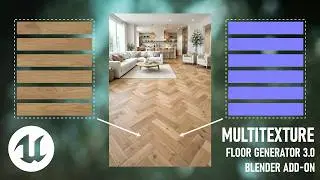How to create floor MultiTexture materials in Unreal Engine 5 - Floor Generator 3.0