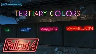 New Neon Lettering Colors for Your Settlement 🚥 Fallout 4 No Mods Shop Class