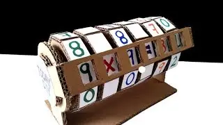 Como Hacer Maquina de Aprendizaje de Cartón Matemáticas para Niños
