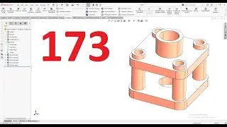 تمارين علي سوليدووركس 2024 || تمرين رقم 173- Solidworks Exercise 173