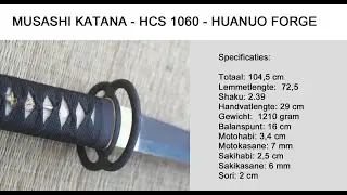 Musashi Katana - Samurai Zwaard - 1060 Huanuo