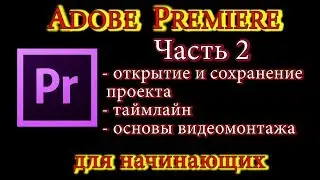# 2 Save and open the project. Timeline. Basics of video editing 