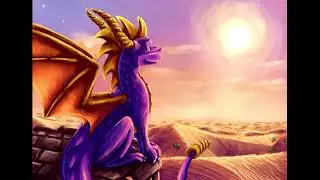 Spyro Cliff Town Desert speedpaint