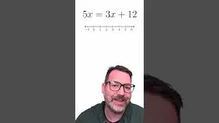 Solving a Linear Equation with Variables on Both Sides—On the Number Line! 