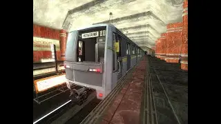 Поезд 81-720 Яуза отправляется со станции Пионерская I Metrostroi