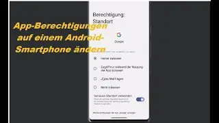 App-Berechtigungen auf Smartphone ändern. Berechtigungsmanager.