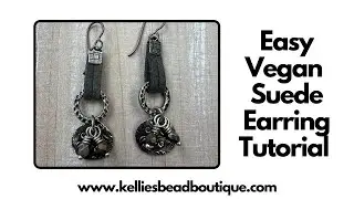 Easy Vegan Suede Earrings DIY | 10 Minute Earrings!