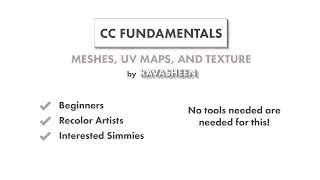 Sims 4 CC Fundamentals Tutorial: Mesh, UVMap, and Texture