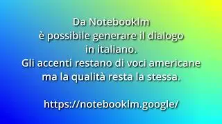 Test Notebooklm in italiano.