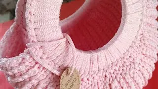 Сумка ракушка своими руками.Первая работа.
