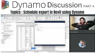 Dynamo Discussion with Jithin Part 4 | Schedule Exporting in Revit using Dynamo | Malayalam