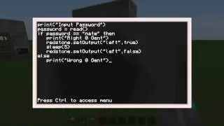 Tutorial - Password Door - Computer Craft