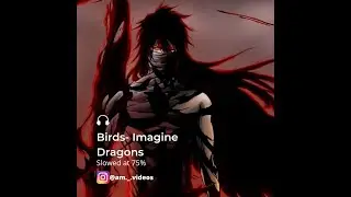 Birds / Imagine Dragons(slowed at 75%)-AMVIDEOS version