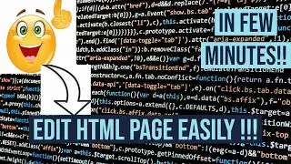 How to Edit Html Coding in few Minutes!! || Using Notepad