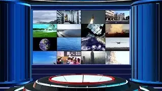 Virtual News Studio | News Background Video - Free