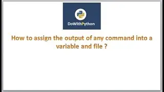 Shell Scripting | Video - 7 | How to assign the output of any command into a variable ?
