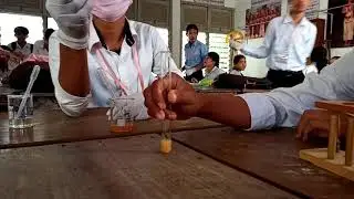 ពិសោធន៍គីមីវិទ្យាអំពី"ប្រតិកម្មបង្កើតកករ" ។ Part 2