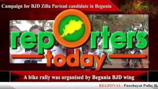 Campaign for BJD Zilla Parisad candidate in Begunia