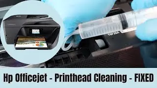 Hp Officejet Pro 6978, 6968 - NOT PRINTING Black, Color, BLANK PAGES [FIXED] How To Unclog Printhead
